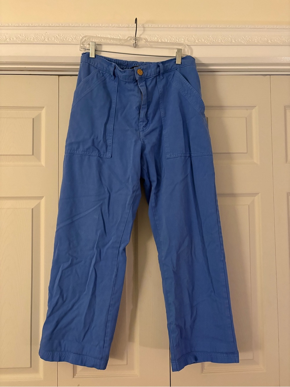 Big Bud Press Wide-Leg Utility Trousers in Blue